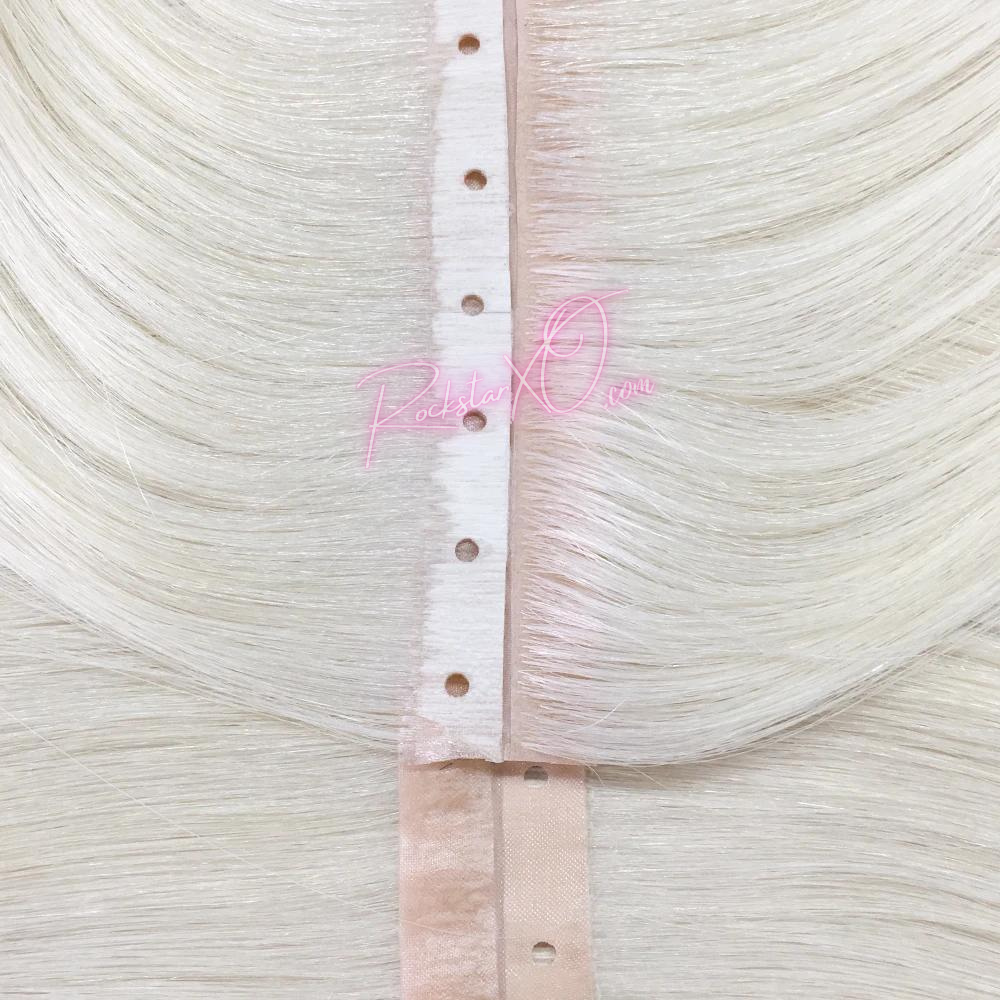 ROCKSTAR XO Peek-A-Boo XO Weft with Holes. No tape NO glue NO heat NO sew!