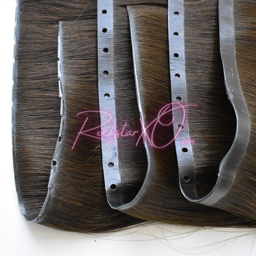 ROCKSTAR XO Peek-A-Boo XO Weft with Holes. No tape NO glue NO heat NO sew!