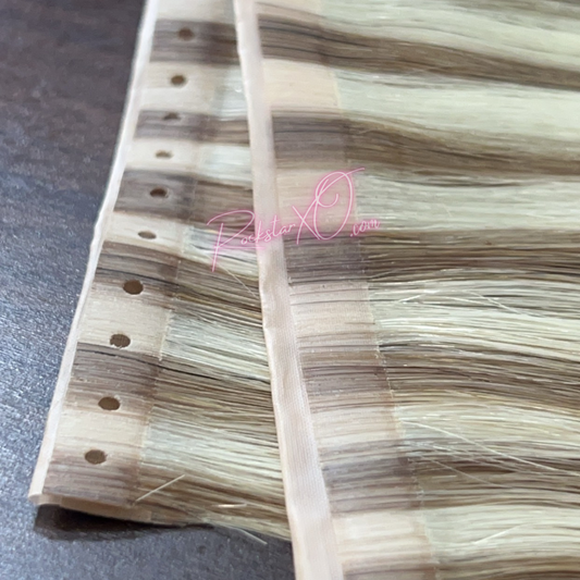 ROCKSTAR XO Peek-A-Boo XO Weft with Holes. No tape NO glue NO heat NO sew!