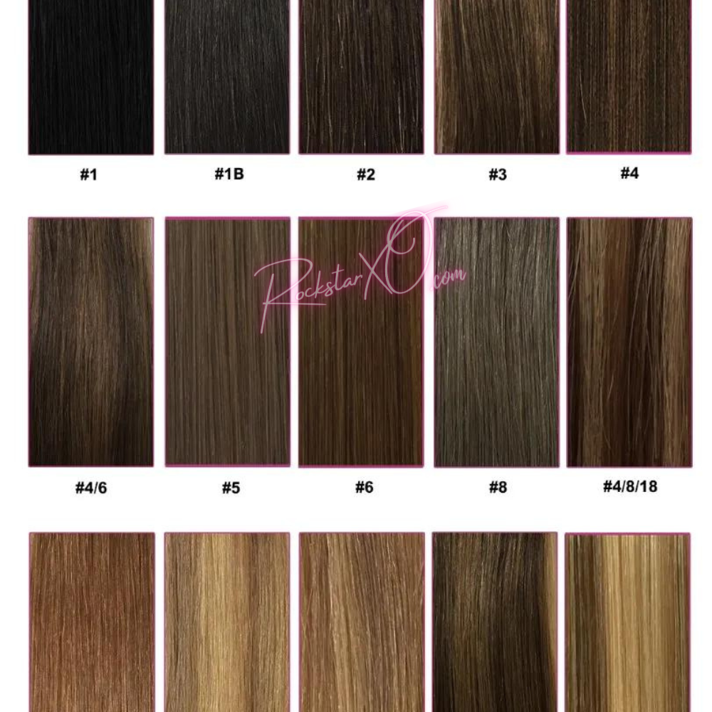 ROCKSTAR XO Peek-A-Boo XO Weft with Holes. No tape NO glue NO heat NO sew!