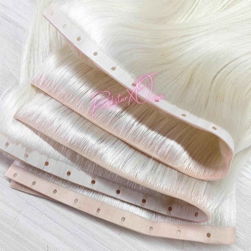 ROCKSTAR XO Peek-A-Boo XO Weft with Holes. No tape NO glue NO heat NO sew!