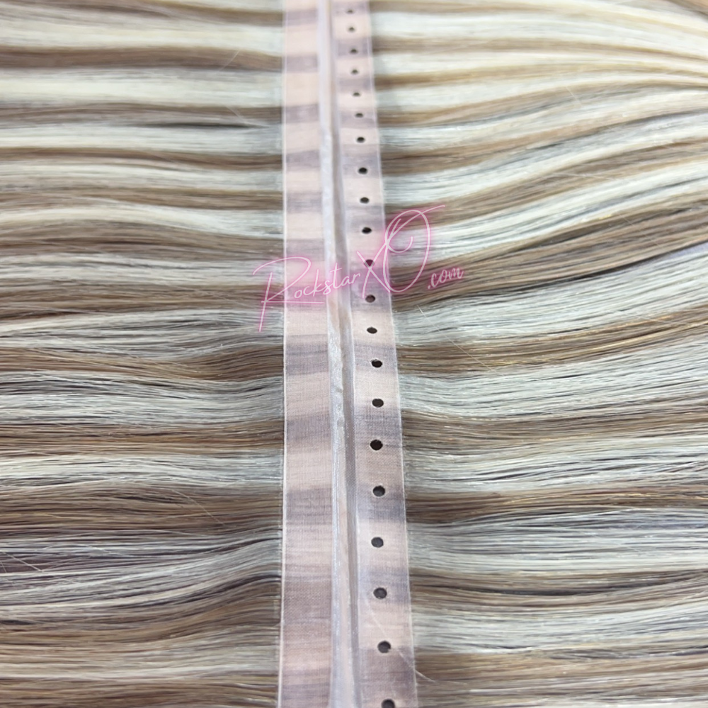 ROCKSTAR XO Peek-A-Boo XO Weft with Holes. No tape NO glue NO heat NO sew!