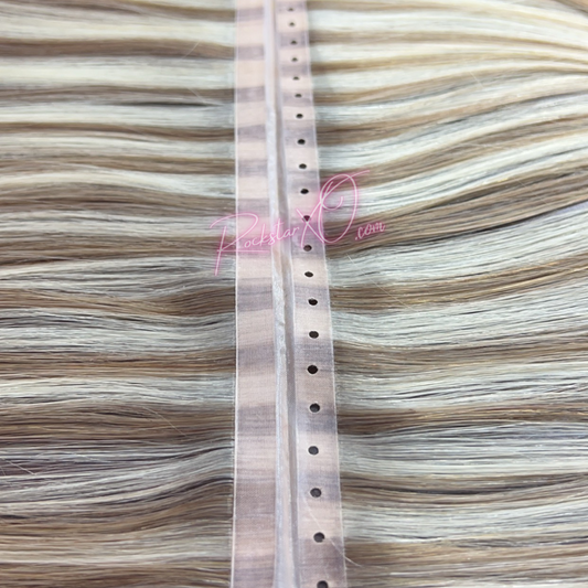 ROCKSTAR XO Peek-A-Boo XO Weft with Holes. No tape NO glue NO heat NO sew!